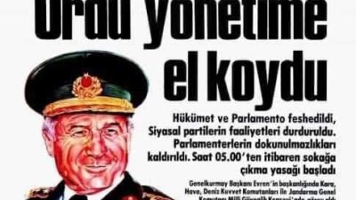 Değerli Vatandaşlarım, Bugün günlerden 12 Eylül..! 1980 Askeri Darbesinin Yıldönümü.!