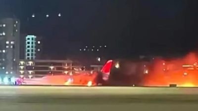 Antalya Havalimanı’na dün gece 89 yolcusu ile inen uçakta inişin