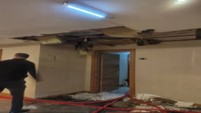 Antalya'nın Alanya ilçesinde 4 yıldızlı otelde çıkan yangın hasara neden