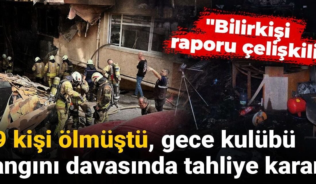 İstanbul Beşiktaş'ta, 29 kişinin hayatını kaybettiği gece kulübünde çıkan yangına