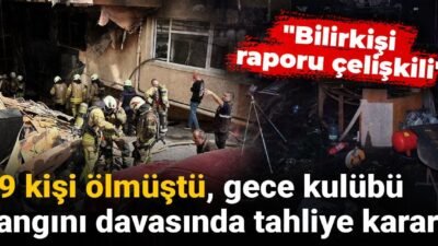 İstanbul Beşiktaş'ta, 29 kişinin hayatını kaybettiği gece kulübünde çıkan yangına