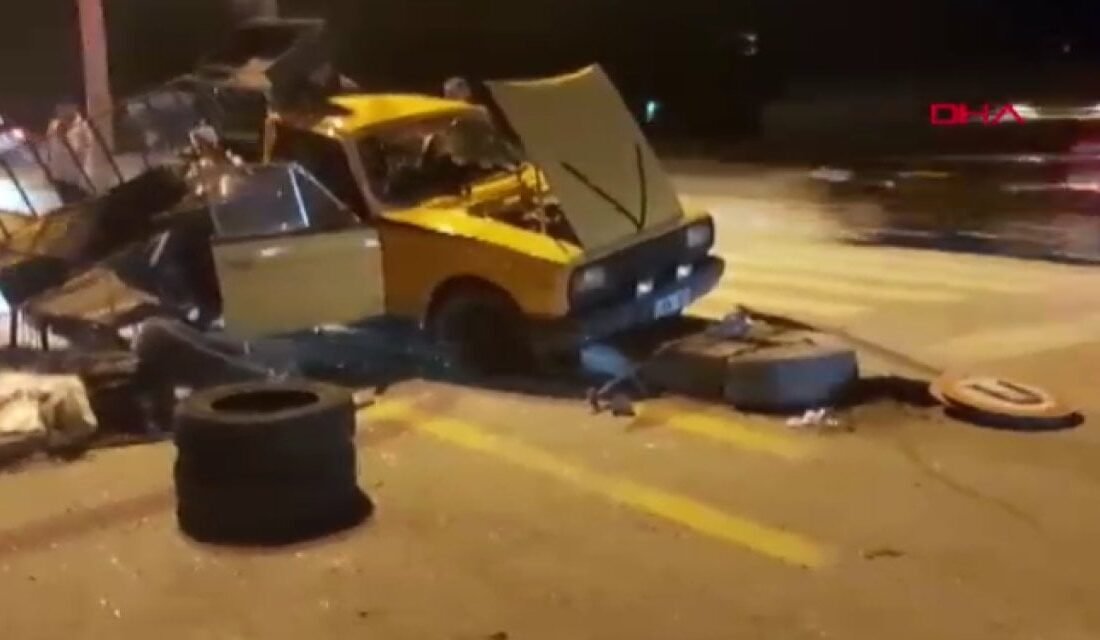 Çubuk- Ankara kara yolu Ahievran Kavşağı’nda akşam saatlerinde meydana gelen