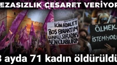 Türkiye Kadın Dernekleri Federasyonu’nun (TKDF) kadın cinayetleri verileri yayımlandı. Açıklanan