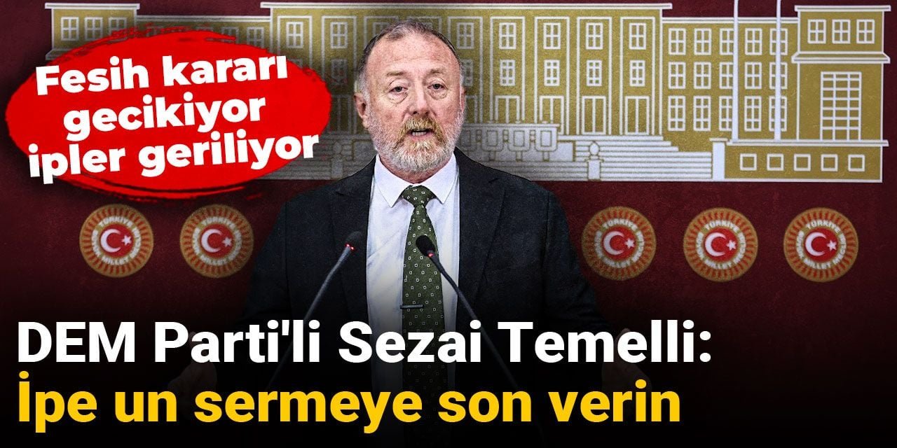 DEM Parti Grup Başkanvekili Sezai Temelli, Abdullah Öcalan'ın çağrısının ardından