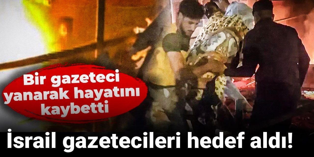 Gazze’nin güneyinde yer alan Han Yunus’ta bir medya çadırını hedef