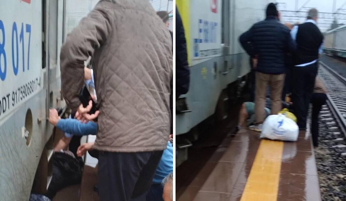 Tekirdağ’ın Muratlı ilçesinde kadın garda beklediği sırada dengesini kaybedince tren
