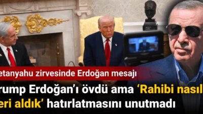 Trump bugün Beyaz Saray’da İsrail Başbakanı Binyamin Netanyahu’yu ağırladı. İsrail