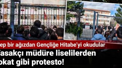Ankara’da Rıdvan Binnaz Ege Anadolu Lisesi’nde eğitim gören öğrenciler, geçtiğimiz