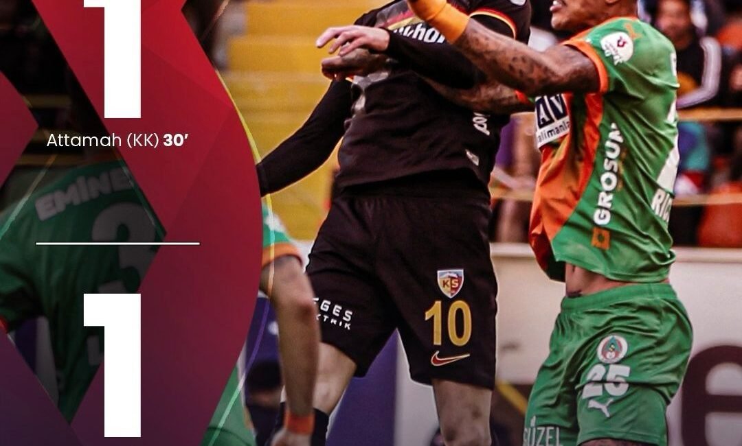 Süper Lig 34. haftasında oynanan Alanyaspor-Kayserispor karşılaşması 1-1 beraberlikle sonuçlandı.