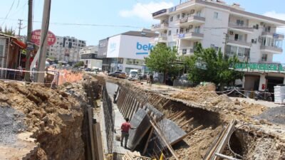 535 metrelik menfezle sorunsuz bir altyapı oluşturuluyor   Antalya Büyükşehir