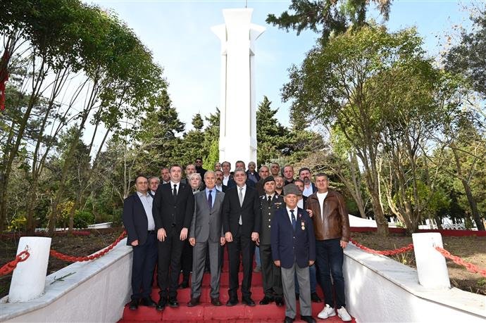 Alanya Belediye Başkanı Osman Tarık Özçelik, Çatalca’da düzenlenen Alaiye Şehitliği
