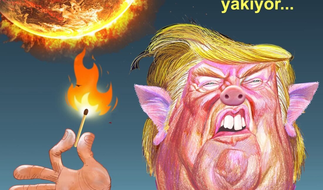 Öznur Kalender Çiziyor. ..Manyak Trump Dünya’yı yakıyor.. &nbsp;