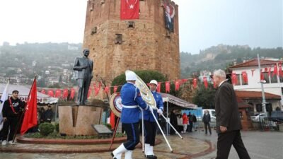 Türkiye Cumhuriyeti’nin kurucusu Ulu Önder Gazi Mustafa Kemal Atatürk’ün Alanya’ya