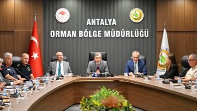 Orman Yangınlarıyla Mücadele Komisyon Toplantısı, Antalya Valisi Hulusi Şahin başkanlığında