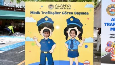 Trafik Haftası kapsamında Alanya Belediyesi Trafik Eğitim Merkezi, İlçe Jandarma