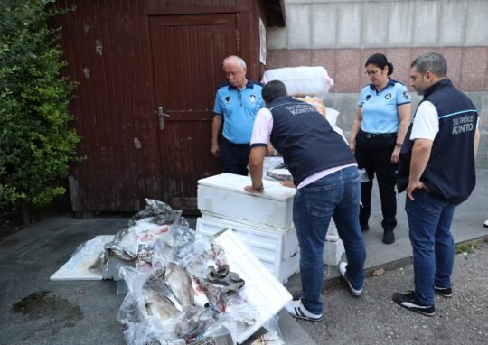 Avlanma dönemi dışında yakalanarak uygunsuz koşullarda taşınan balıklara el konuldu